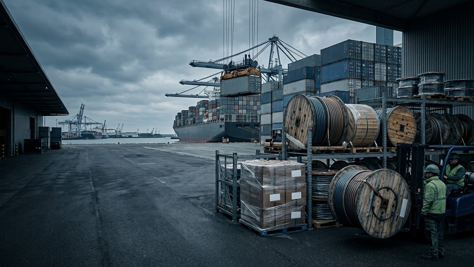 AMDOT export-ready cables prepared for global logistics