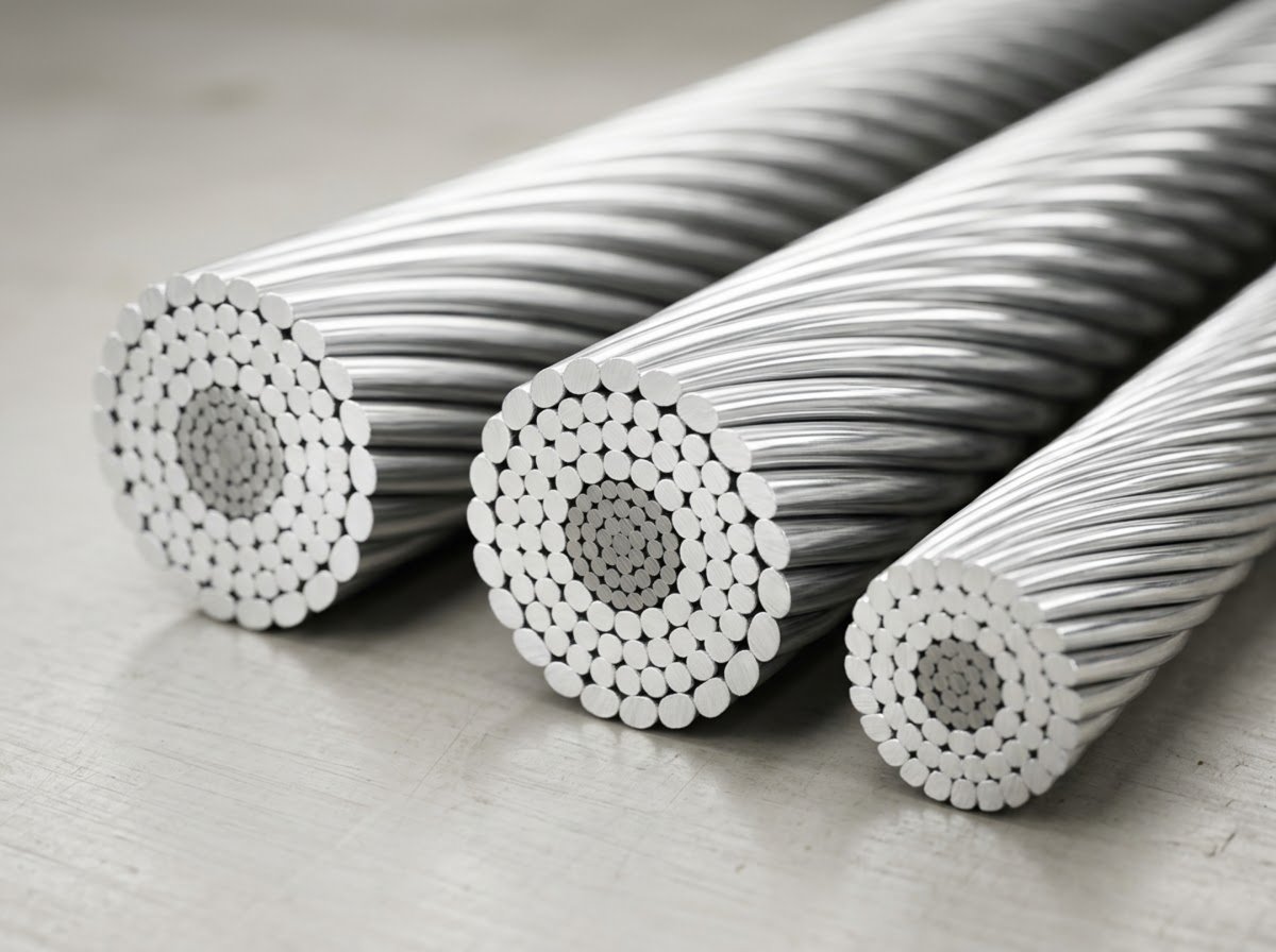 AMDOT aluminium cables — conductor view
